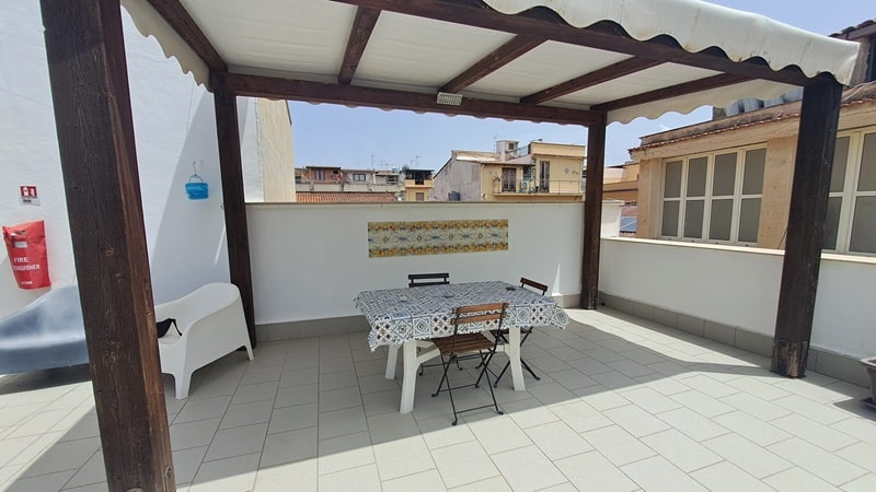 Terrace covered
